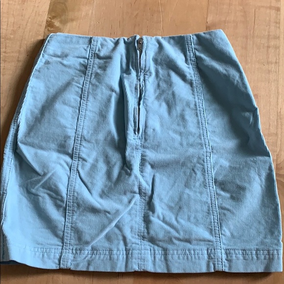 Light blue corduroy Free People skirt - Picture 2 of 3